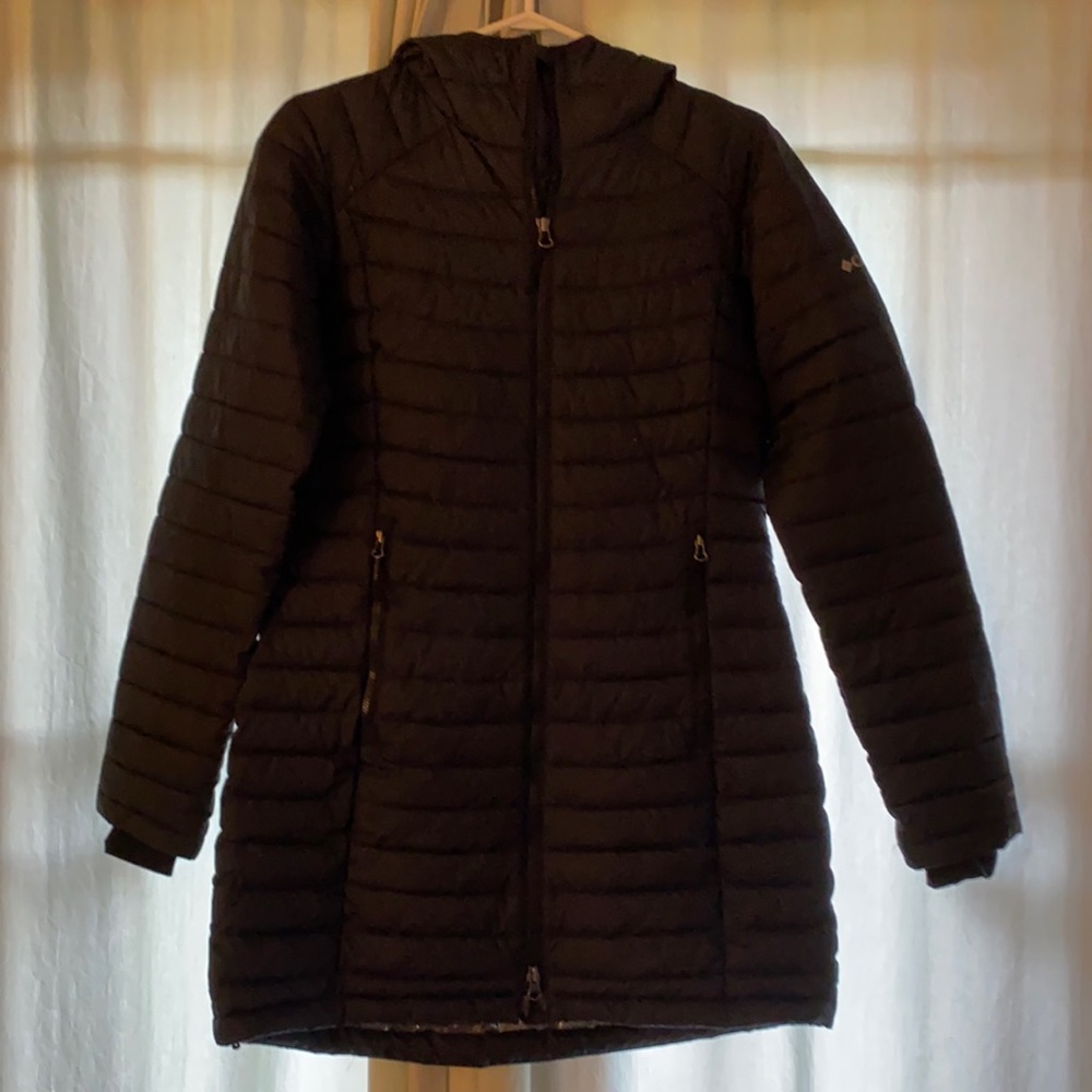 Black Columbia Omni-heat winter jacket lite